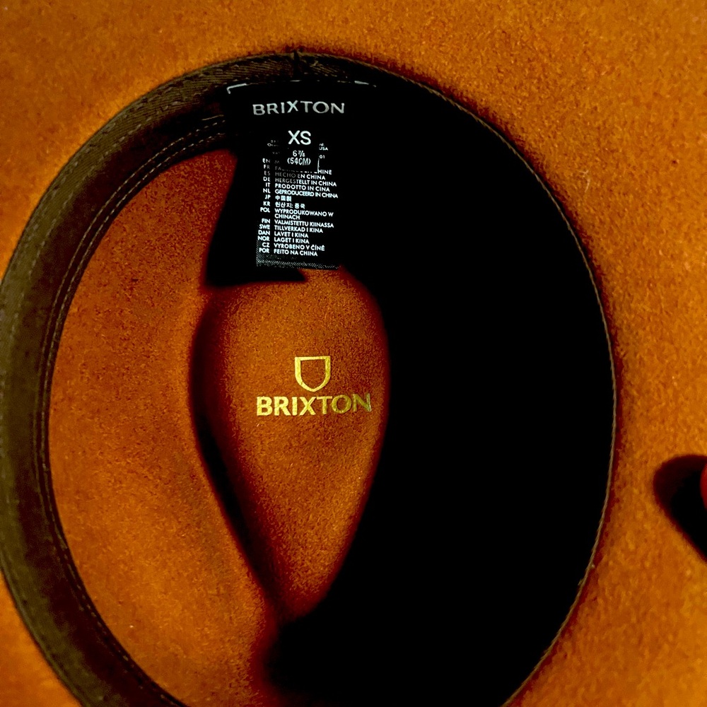 Xs Brixton brown hat great condition